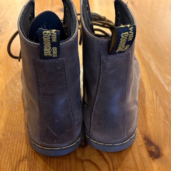 Dr. Martens Brown Leather Moto Boots - Picture 2 of 9